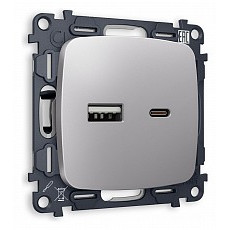 Розетка 2хusb type a и c без рамки ambrella volt quant mo511010